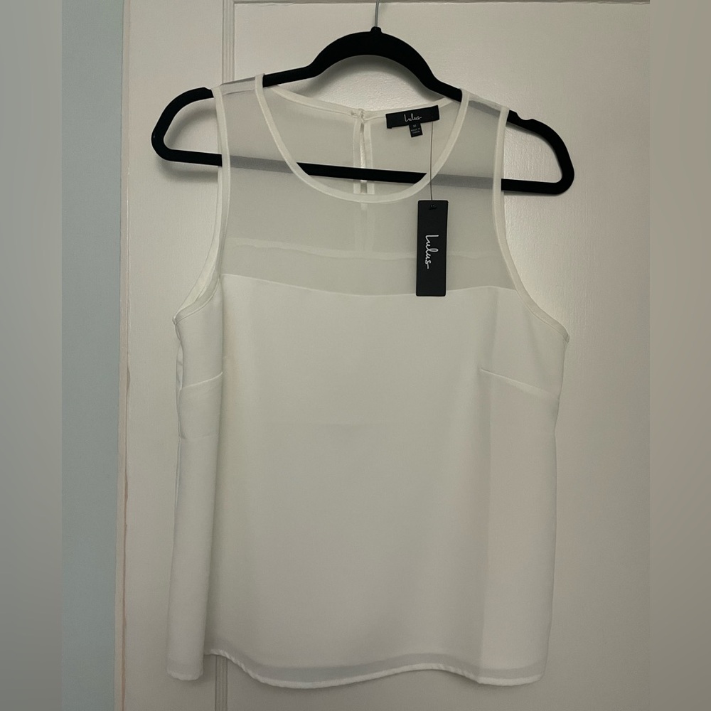 Lulus White Tank Top (Medium)